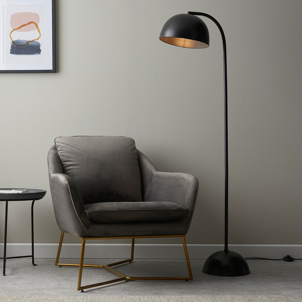 Fraser Floor Lamp in Matt Black