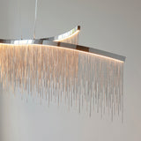 Jules Pendant in Chrome with Silver Chain