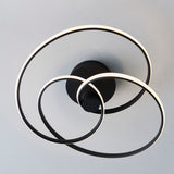 Talani Semi Flush Light in Textured Black