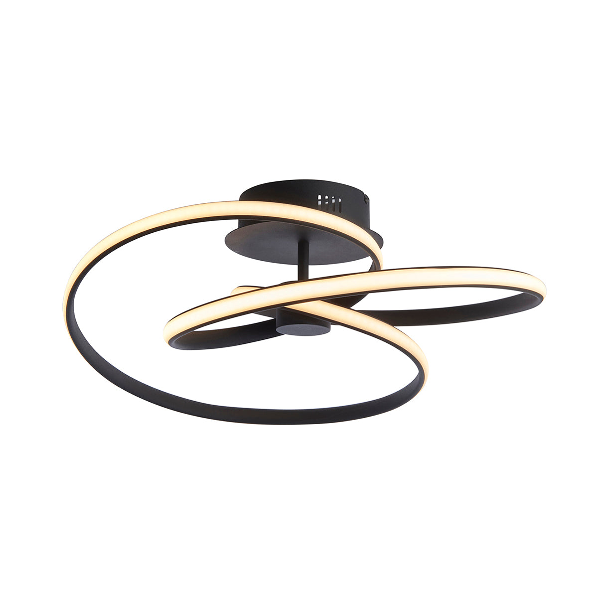 Talani Semi Flush Light in Textured Black