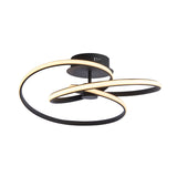 Talani Semi Flush Light in Textured Black