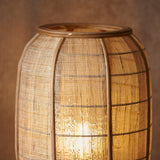 Ren Natural Bamboo Tripod Floor Lamp in Matt Black