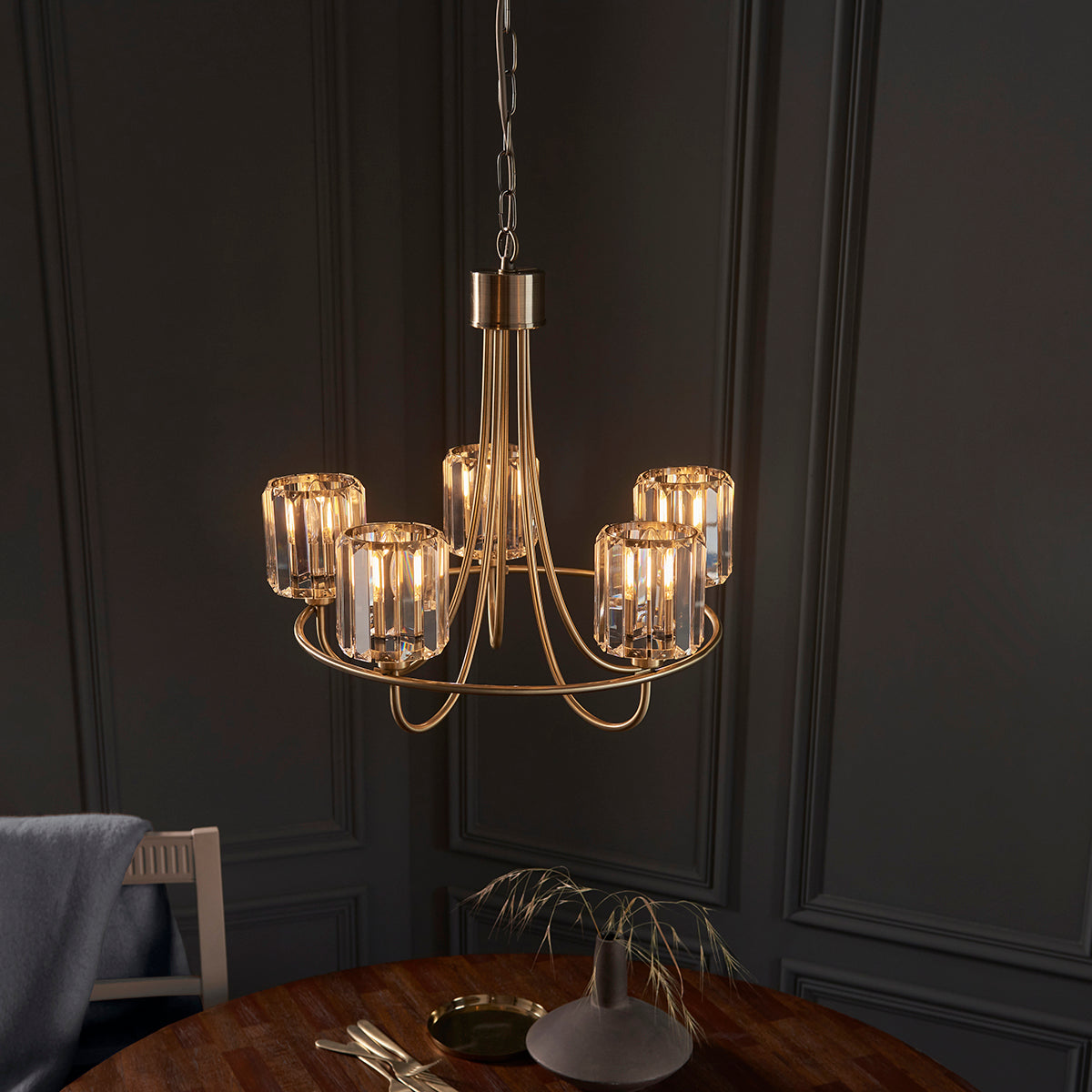Brass 5 Light
